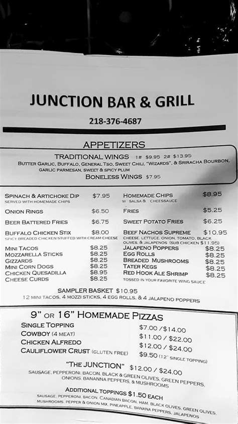 jackpot bar and grill|jackpot junction restaurant menu.